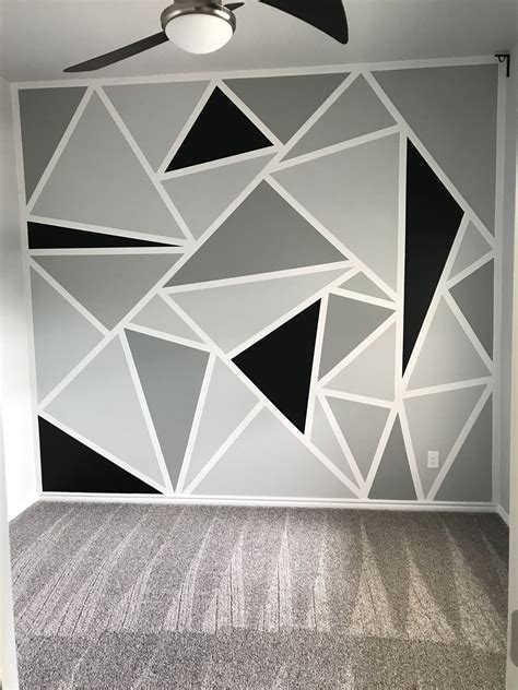 Beautiful geometric wall painting designs and ideas wall decoration ...