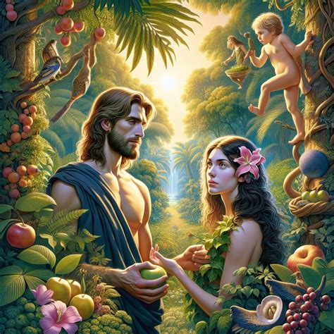 Adam and Eve in the | Bible Art