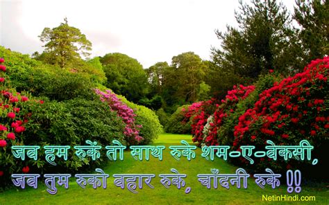 Bahaar Shayari in Hindi बहार शायरी - Net In Hindi.com