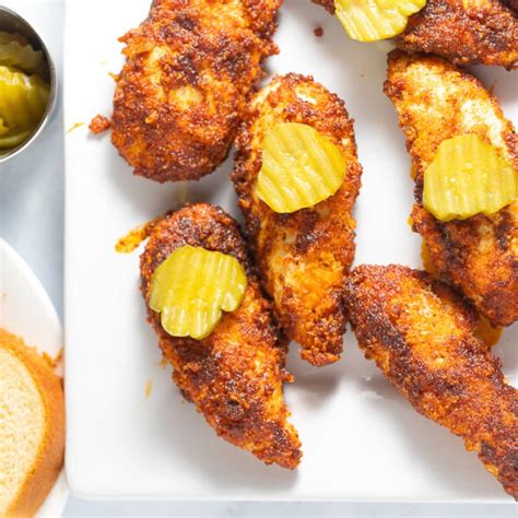 Nashville Style Hot Chicken Tenders (Air Fryer Recipe) - My Forking Life