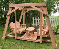 swing table framed four seat cedar swing w center platform table swing table framed four seat cedar swing w center platform table