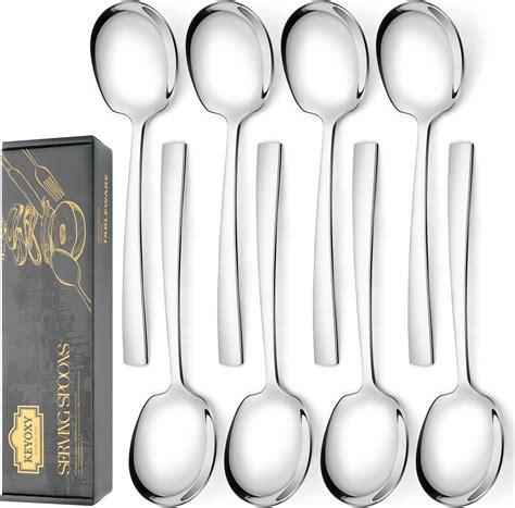 Amazon.com | 8 Pieces Extra Large Serving Spoons Set, 11 Inch Serving ...
