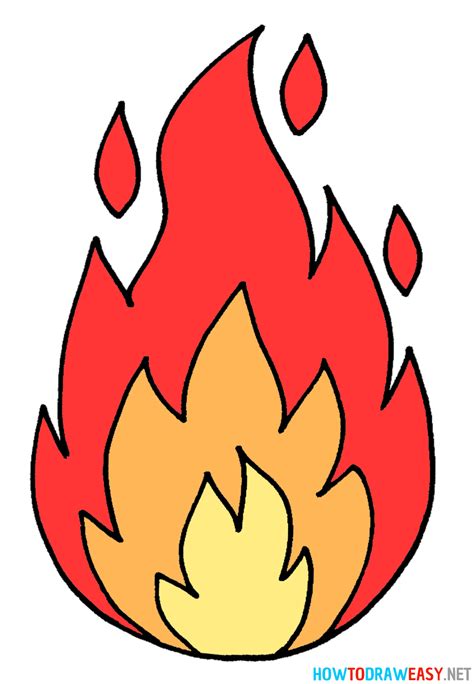 How to Draw Flames - Draw for Kids