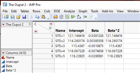 Image result for JMP Table Transpose Functions
