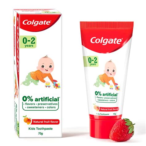 Colgate Enamel Protection Toothpaste for Kids (0-2 years), Natural ...