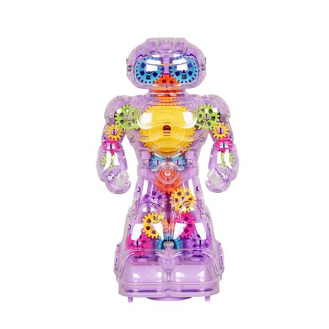 Transparent Musical Gear Robot | Durable Interactive with Lights & Sou ...