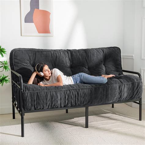MAXYOYO 8" Futon Mattress Queen Size, Ultra Thick Futons Sofa Couch Bed ...