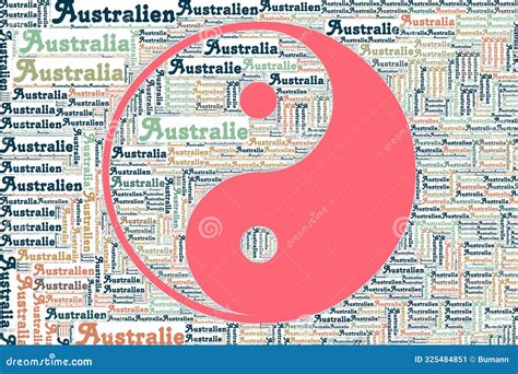 The Words Australien, Australia, Australie As Word Art, Word Cloud, Tag ...