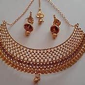 Buy Reeva Jewellery Set Gold Plated Jewellery Set for Women (Gold and ...