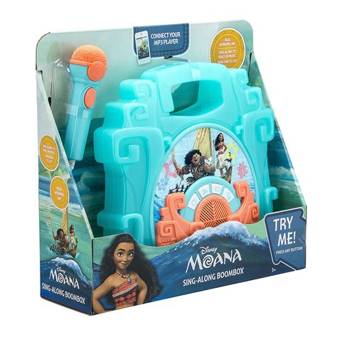 eKids Moana Sing Along Boom box Speaker with Microphone For Fans of ...