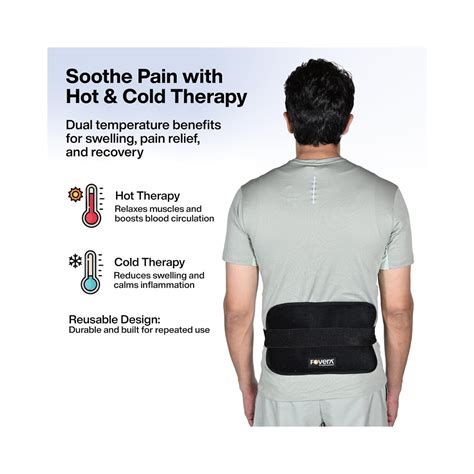 Fovera Reusable Hot & Cool Ice Pack Large (7 x 13 Inch, with Cover ...