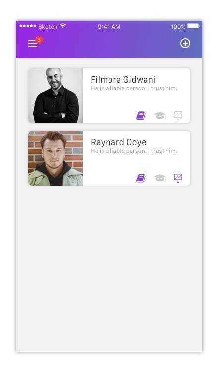 Entry #3 by fb55771e3ac15ae for UI/UX design for mobile app (photoshop ...