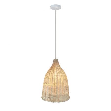 Luzon Pendant Light 1xE27 Rattan 25cm - CristalRecord Lighting