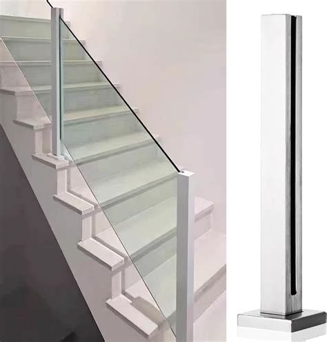 LIUCHONGYANG99 Glass Railing Post-2 PCS Glass Stair Railing Post India ...