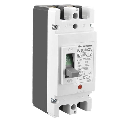 Heschen DC Molded Case Circuit Breaker MCCB, HSM1PV-125, 2 Poles ...