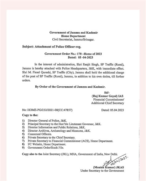 Jammu and Kashmir | SP Traffic Rural Jammu attached with police Headquarters. – JK Post - headquarters of jammu and kashmir