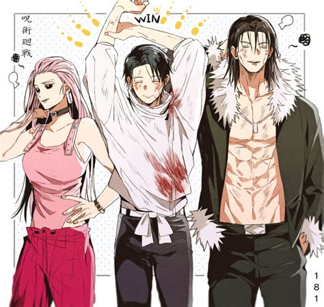 okkotsu yuuta, uro takako, and ishigori ryu (jujutsu kaisen) drawn by ...