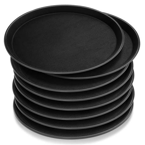 Amazon.com: Zopeal 8 Pieces Restaurant Serving Tray, Non Slip Surface ...
