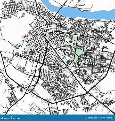 Map of Villavicencio. stock illustration. Illustration of drawing - 322452698