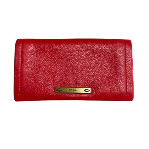 Fossil Womens Red Purse with Zip(s)