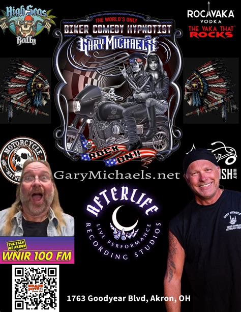 BIKER HYPNOTIST GARY MICHAELS @ Afterlife Live Performance & Recording ...