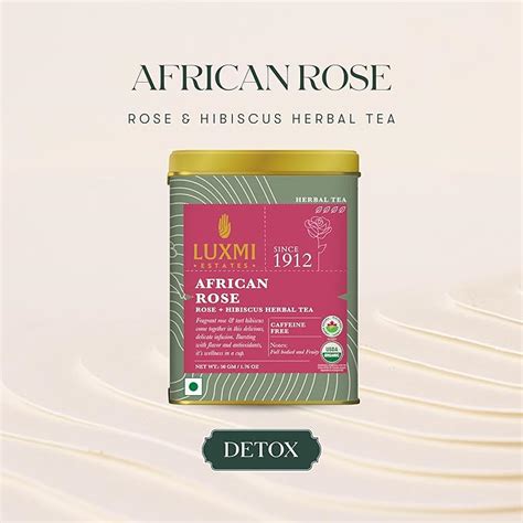 Luxmi Estates - African Rose - Organic Hibiscus Rose Tea - 50gm loose tea