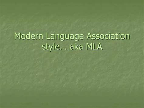 Image result for Modern Language Association