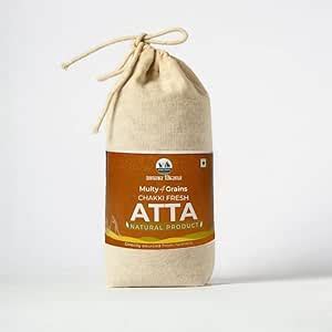APKA KISAN | 500 GM | MULTI GRAIN CHAKKI FRESH PREMIUM ATTA | ORGANIC ...