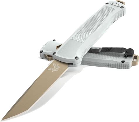 BENCHMADE 5370FE-02 Shootout OTF AUTO Knife 3.51" FDE Tanto Blade ...