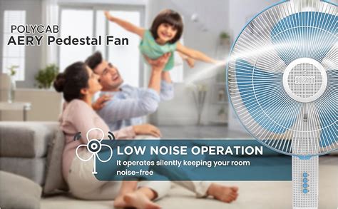 Buy Polycab Aery 400mm Oscillating Pedestal Fan For Home, Office ...