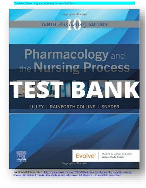 SOLUTION: Test bank pharmacology and the nursing process 10th edition ...