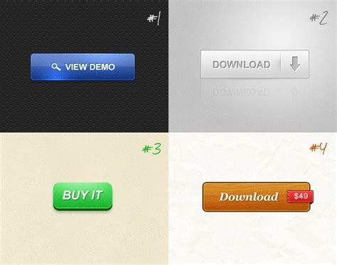 Photoshop Dynamic Button 的图像结果