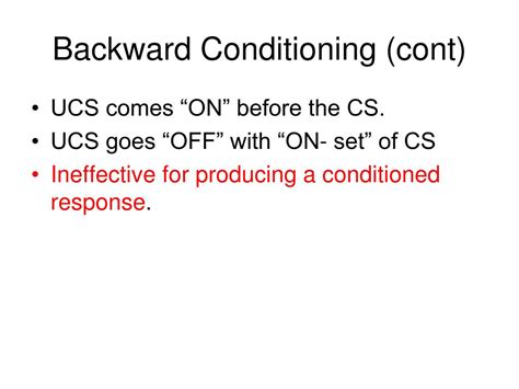 Image result for Backward Conditioning Example