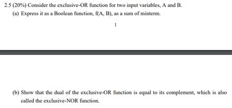 Image result for Exclusive or Function Table
