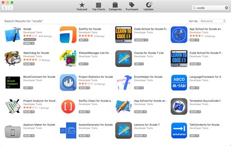 Xcode.app 的图像结果