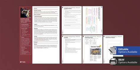 KS3 English Language Writing: Whodunnit? Lesson 2: Tabloid Articles