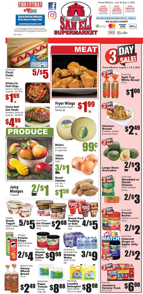 SAN ELI SUPERMARKET - WEEKLY AD