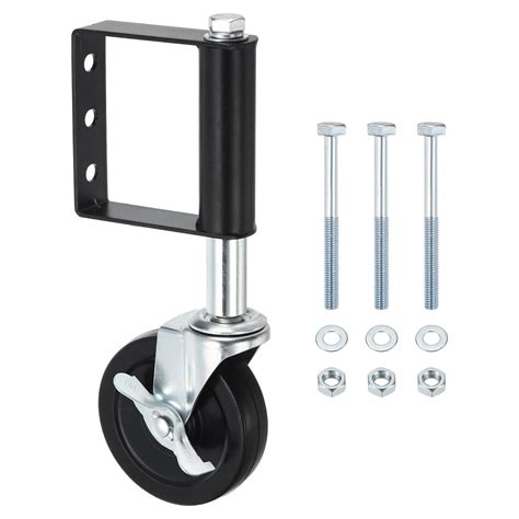 Buy PATIKIL 4 Inch Gate Wheels for Wooden Gate, Rubber Gate Casters 220 ...