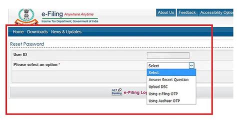 E Filing ITR Password Reset कैसे करें Step By Step जाने यहाँ विस्तार से ...