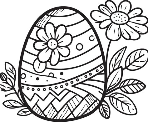 Flower Frenzy Bunny, Eggs Coloring Adventures cute easy easter coloring ...