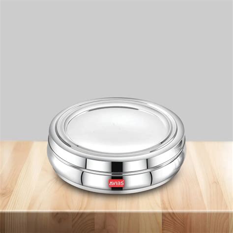 Buy AVIAS stainless steel Deluxe spice box/ masala dani with stainless ...