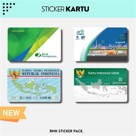 Atm Card Sticker | Flazz | E-m0ney/skin Card/Garskin Card || Bpjs Jaklingko KTP Jamsostek Theme ...