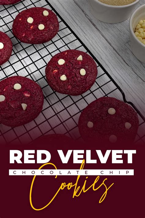 Red velvet cookies with double white chocolate – Artofit