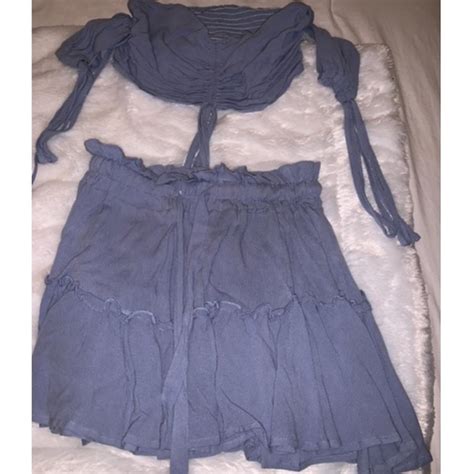 Urban Outfitters Women's Blue Suit | Depop