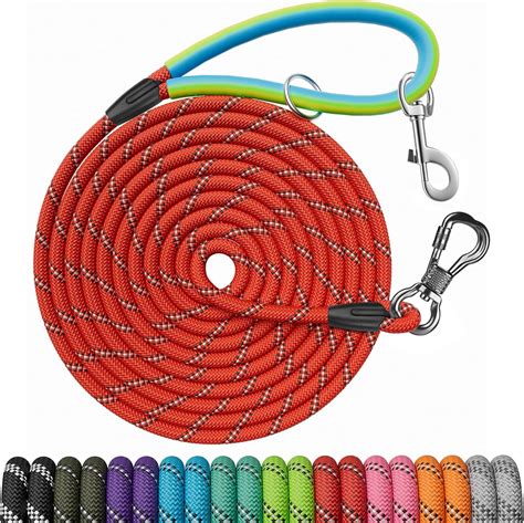 Amazon.com : NTR 40FT Training Leash for Dogs, Nylon Rope With 2 Swivel ...