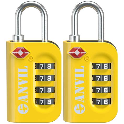 ANVIL TSA Approved Luggage Lock - 4 Digit Combination, 10,000 ...