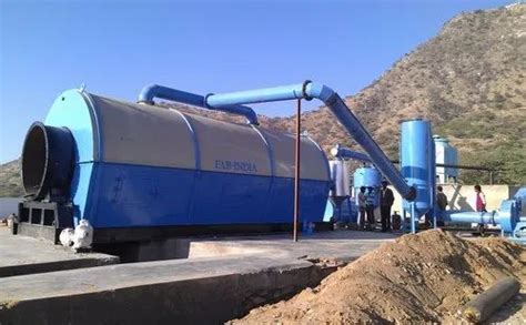 Waste Tyre Pyrolysis Plant - 12 Ton Waste Tyre Pyrolysis Machine Model ...