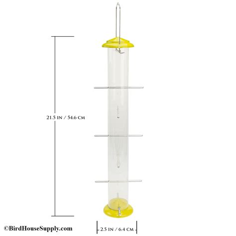 Woodlink 22-Inch Yellow Finch Tube Feeder for thistle seed