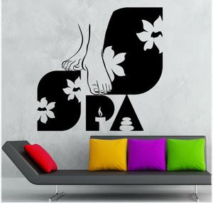 LYOMAN 60 cm Wall Sticker Vinyl Decal Spa Salon Massage Beauty Girls ...