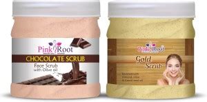 Pink Root Chocolate Scrub 500g with Gold Scrub 500ml Price in India ...